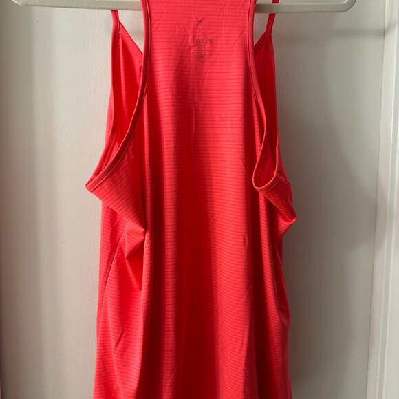 Old Navy Active Bright Orange Strappy Workout Tank With Drawstring Hem - Picture 5 of 6